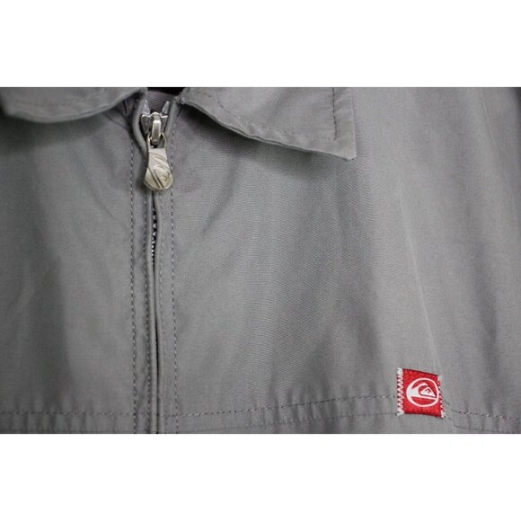 Vintage Quiksilver Mens Medium Y2K Skater Full Zip Lightweight Jacket B1018 - Picture 4 of 7
